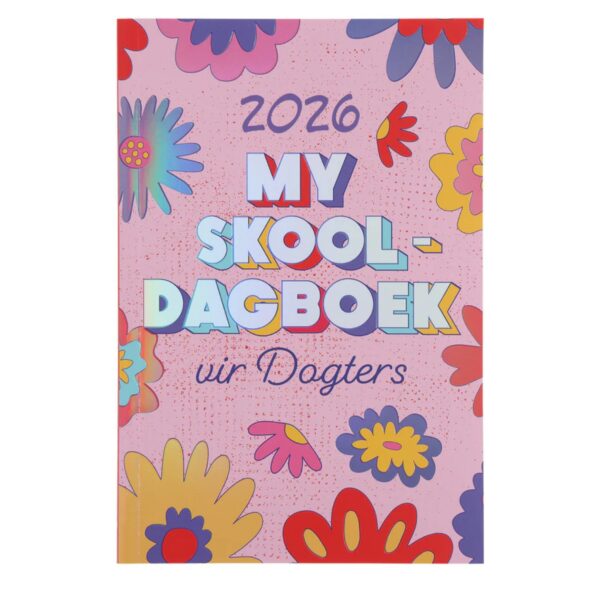 2026 Skooldagboek - Dagbeplanner vir Dogters - Sagteband
