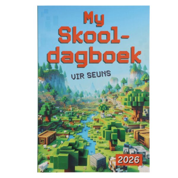 2026 Skooldagboek - Dagbeplanner vir Seuns - Sagteband