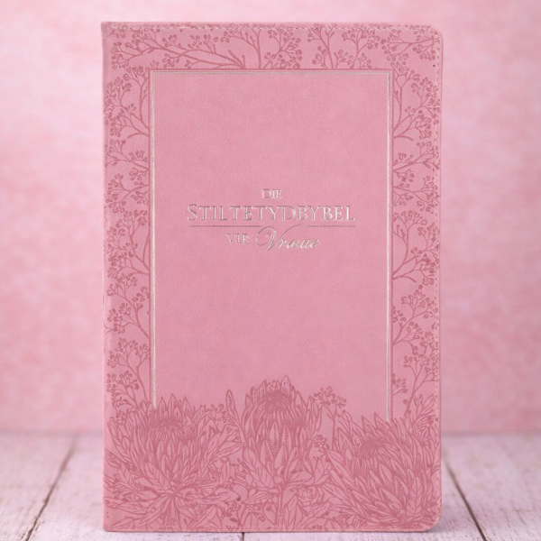 NLV Vroue Stiltetydbybel in Ligpienk Protea Kunsleer