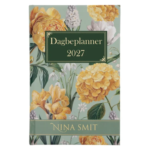 2027 Nina Smit Dagboek - Dagbeplanner Groen en Geel - Hardeband